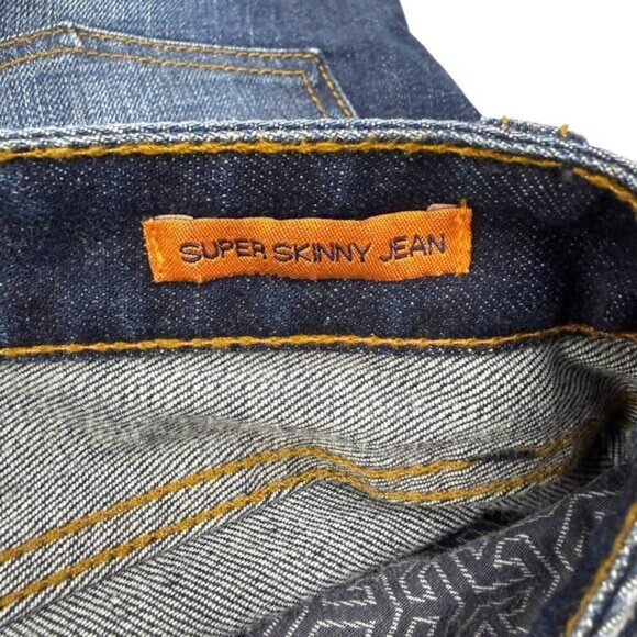 TORY BURCH Super Skinny Jean Size 27 Blue - Picture 5 of 10